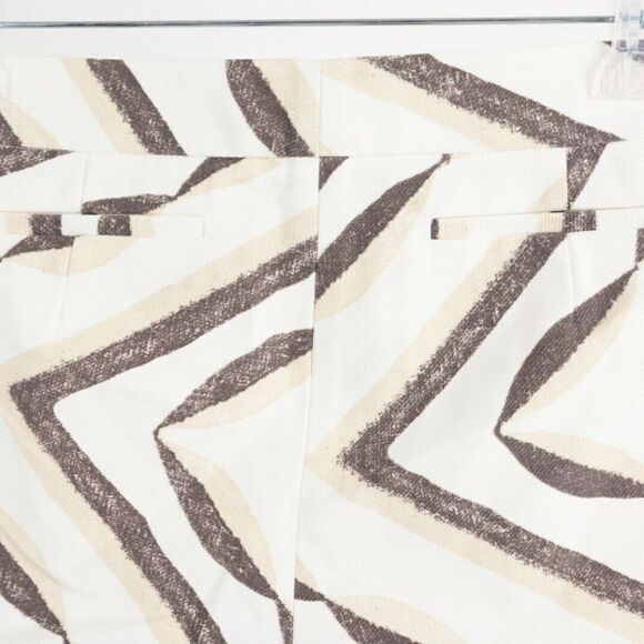 Thakoon Women's Shorts Sz 10 Tan Brown Beige Zig - Picture 3 of 8